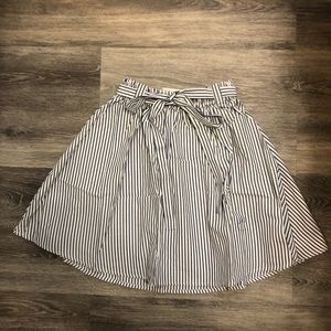 Blue & Navy Striped Skirt